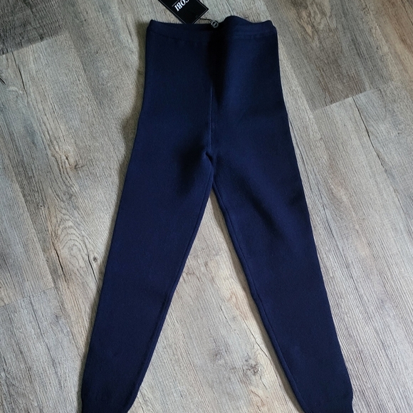Gobi Navy Blue Cashmere Pants - Picture 3 of 6